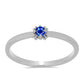 Strieborný Prsteň s Austrálskym Modrým Zafírom