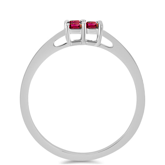 Strieborný Prsteň s Rubellitom z Cruzeira