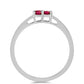 Strieborný Prsteň s Rubellitom z Cruzeira