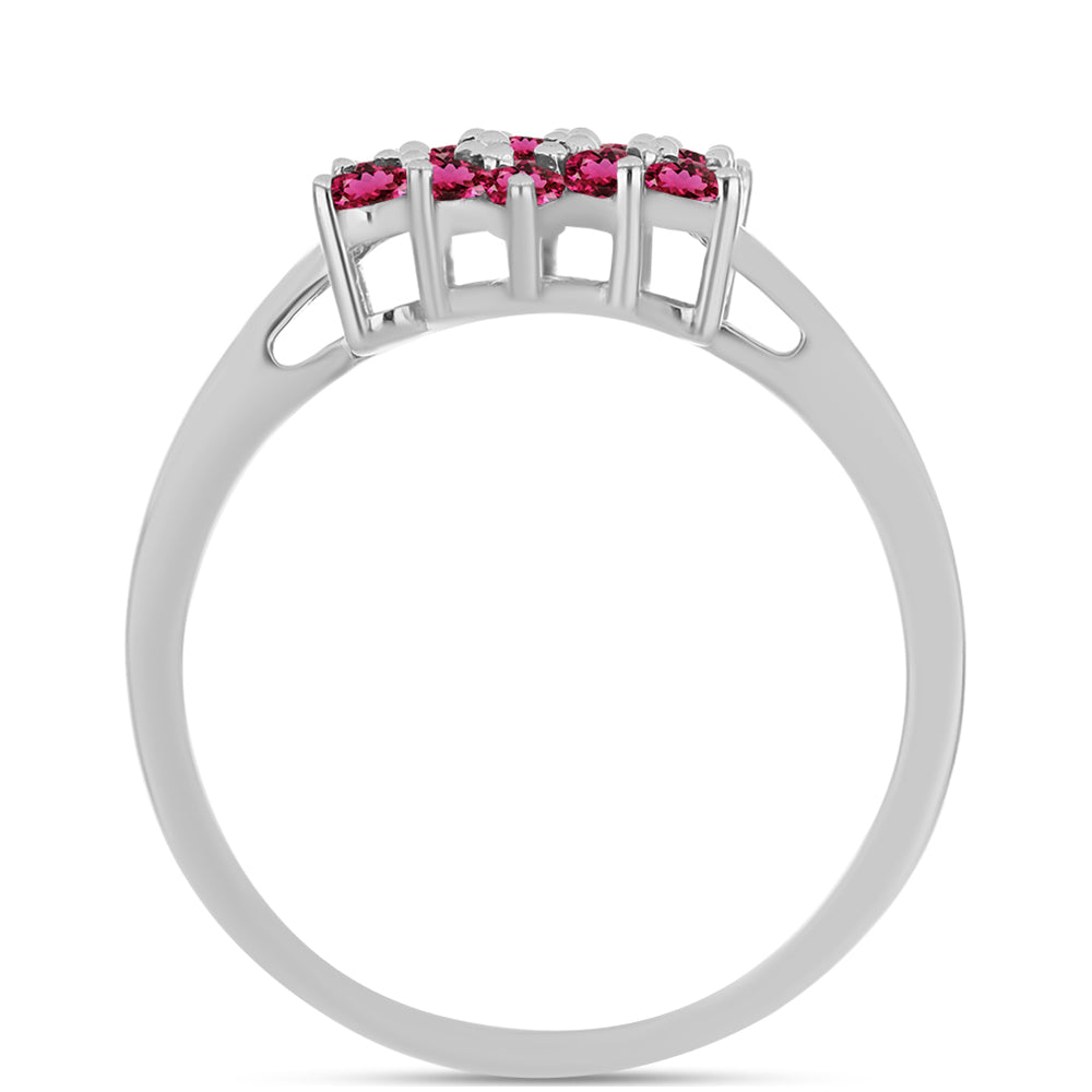 Strieborný Prsteň s Rubellitom z Cruzeira