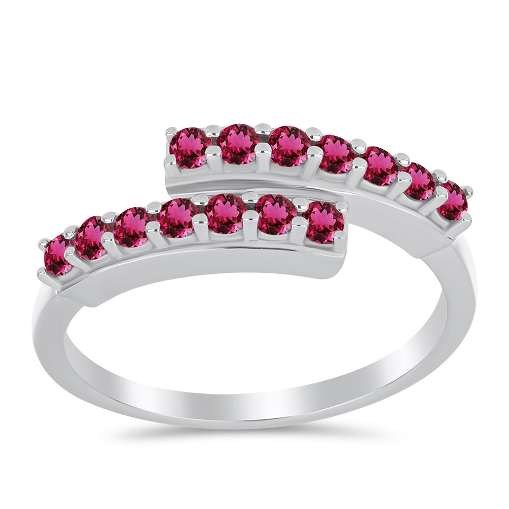 Strieborný Prsteň s Rubellitom z Cruzeira