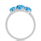 Strieborný Prsteň s Barahonským Larimarom