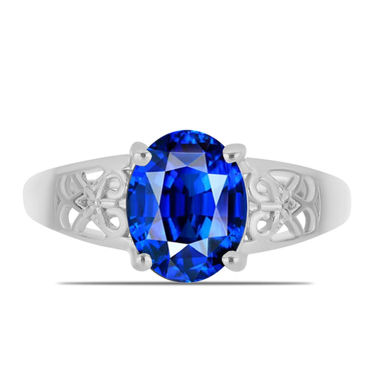 Strieborný Prsteň s Austrálskym Modrým Zafírom