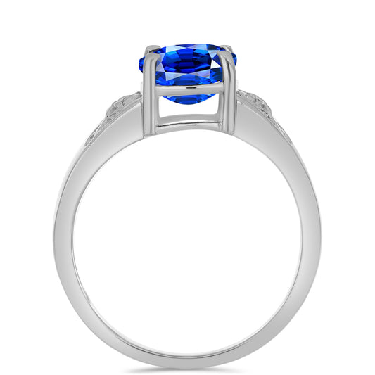 Strieborný Prsteň s Austrálskym Modrým Zafírom