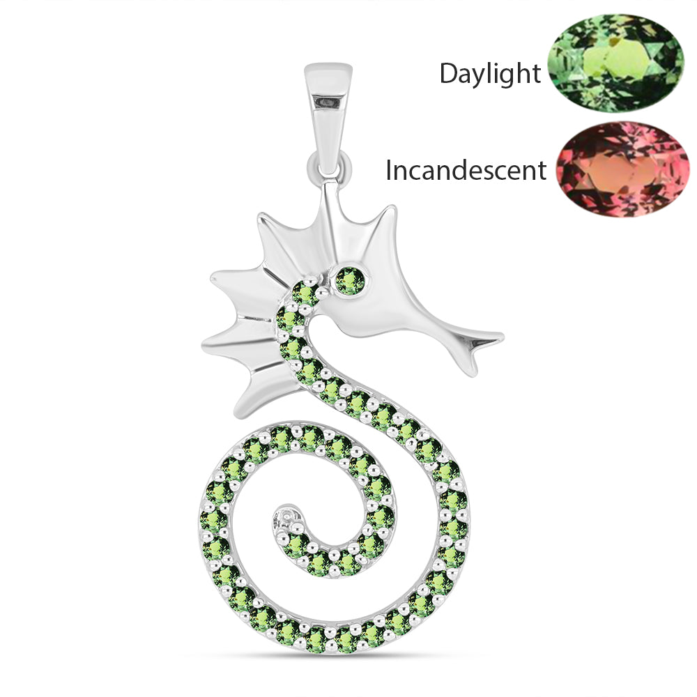 Strieborný Prívesok s Prírodným Alexsandritom 1 