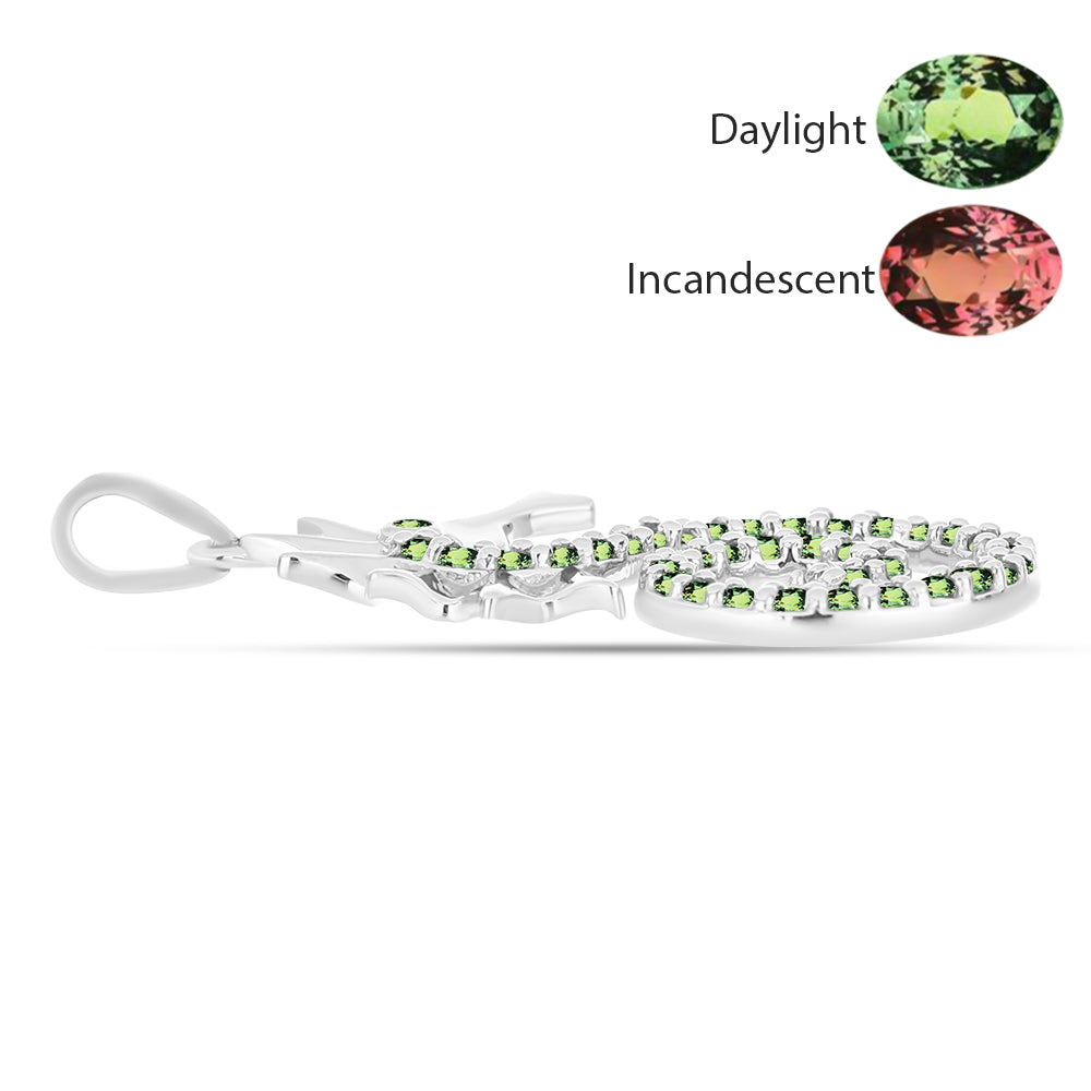 Strieborný Prívesok s Prírodným Alexsandritom 2 