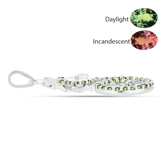 Strieborný Prívesok s Prírodným Alexsandritom