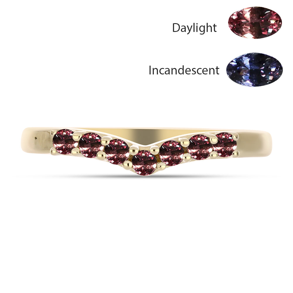 Pozlátený Strieborný Prsteň s Ivory Meňavým Granátom 1 