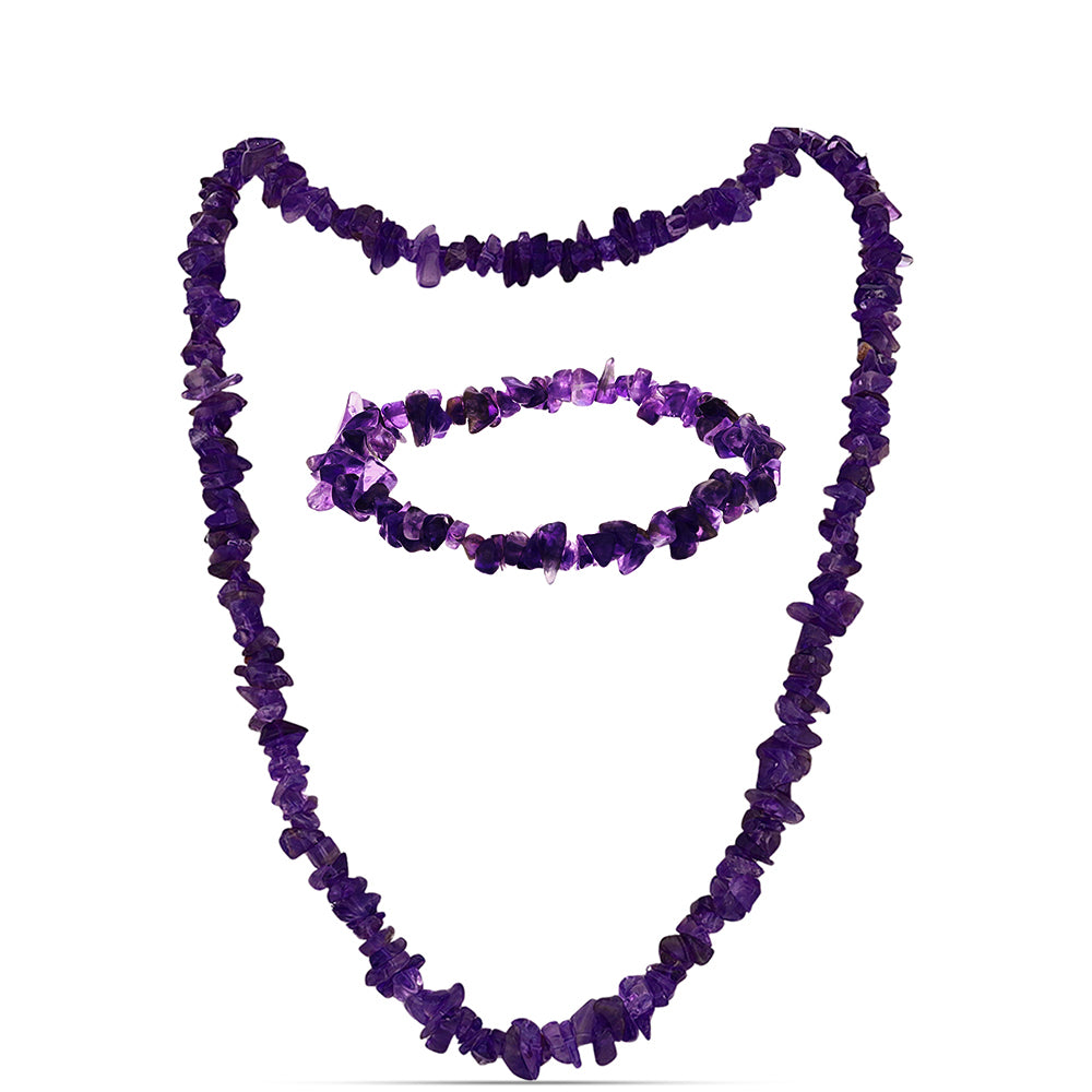 Nugetové Sada s Marockým Ametystom ( Náhrdelník+Náramok ) 1 