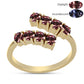Pozlátený Strieborný Prsteň s Ivory Meňavým Granátom