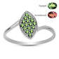 Strieborný Prsteň s Prírodným Alexsandritom