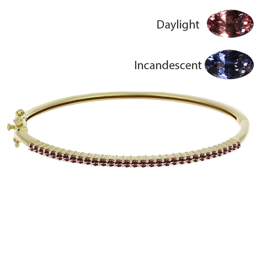 Pozlátený Strieborný Náramok s Ivory Meňavým Granátom