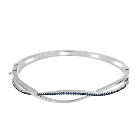 Strieborný Náramok s "Cisársky fialový" moissanitom