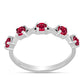 Strieborný Prsteň s Madagaskarským Rubínom