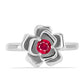 Strieborný Prsteň s Madagaskarským Rubínom