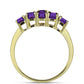 Pozlátený Strieborný Prsteň s Marockým Ametystom