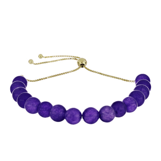 Pozlátený Strieborný Náramok s Marockým Ametystom