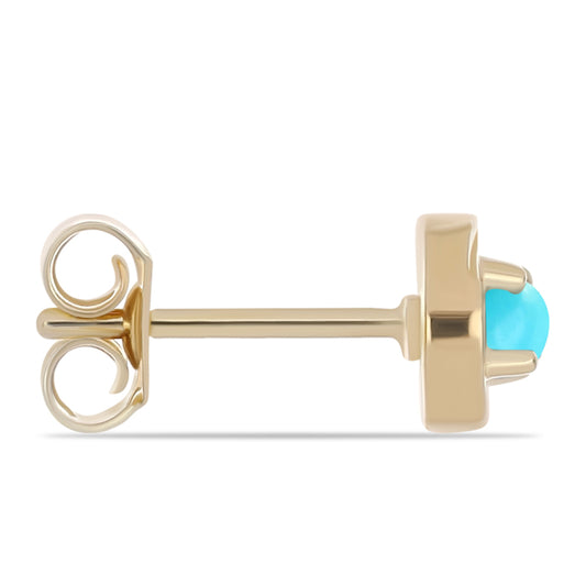 Pozlátené Strieborné Náušnice s so Sleeping Beauty Tyrkysom a Bielym Topásom