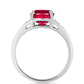 Strieborný Prsteň s Madagaskarským Rubínom