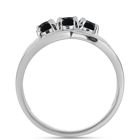 Strieborný Prsteň s Obsidianom