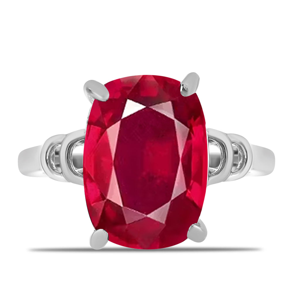 Strieborný Prsteň s Madagaskarským Rubínom 1 