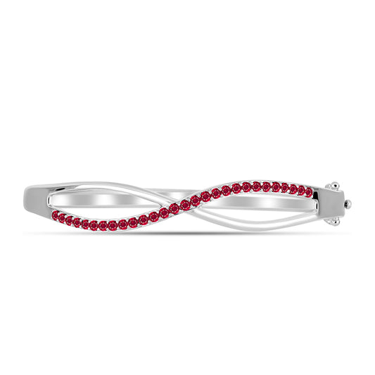 Strieborný Náramok s Madagaskarským Rubínom