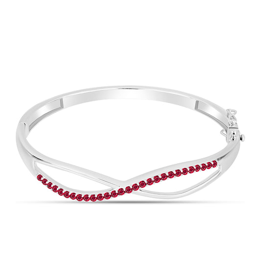 Strieborný Náramok s Madagaskarským Rubínom