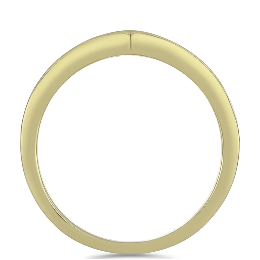 Pozlátený Strieborný Prsteň s Ľadovým Moissanitom 2 