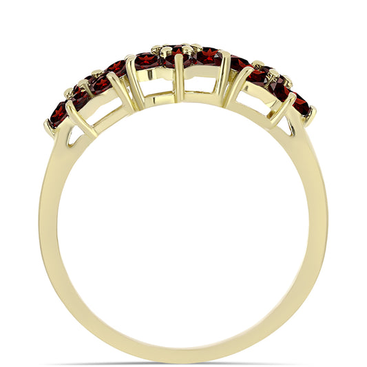 Pozlátený Strieborný Prsteň s Bartonským Granátom