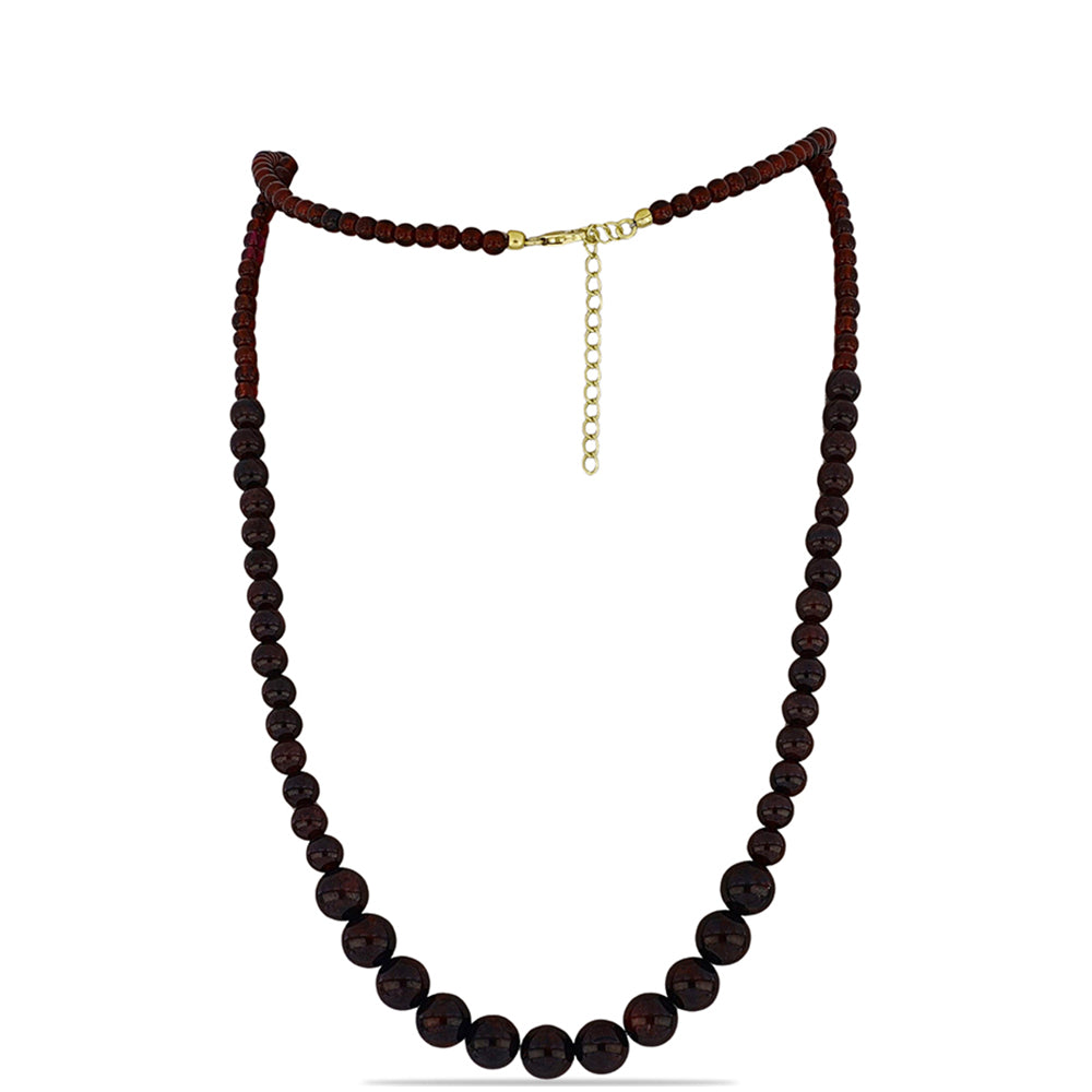 Pozlátený Strieborný Náhrdelník s Bartonským Granátom 1 