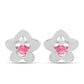 Strieborné Náušnice s so Sýto Ružovým Opálom z Lega Dembi