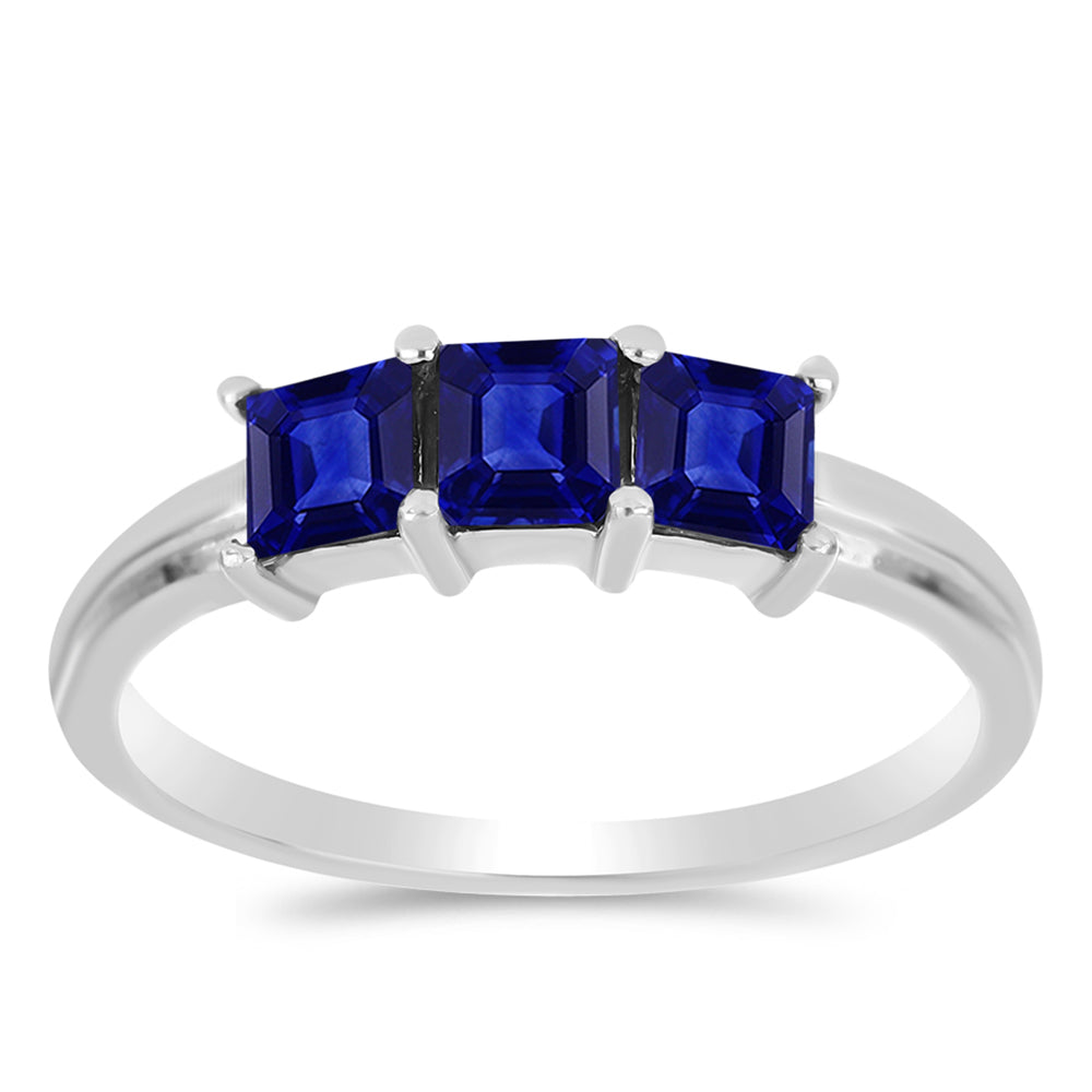 Strieborný Prsteň s Austrálskym Modrým Zafírom 3 