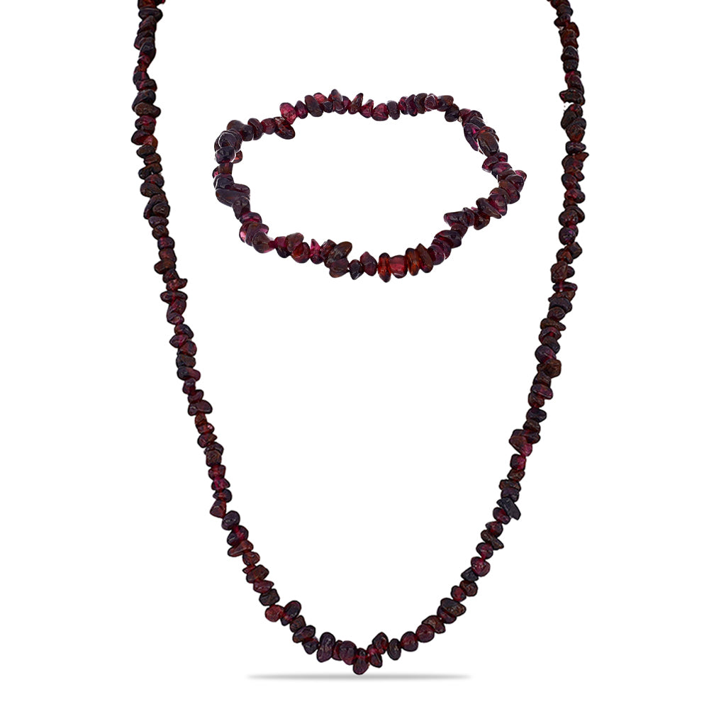 Nugetové Sada s Bartonským Granátom ( Náhrdelník+Náramok ) 1 