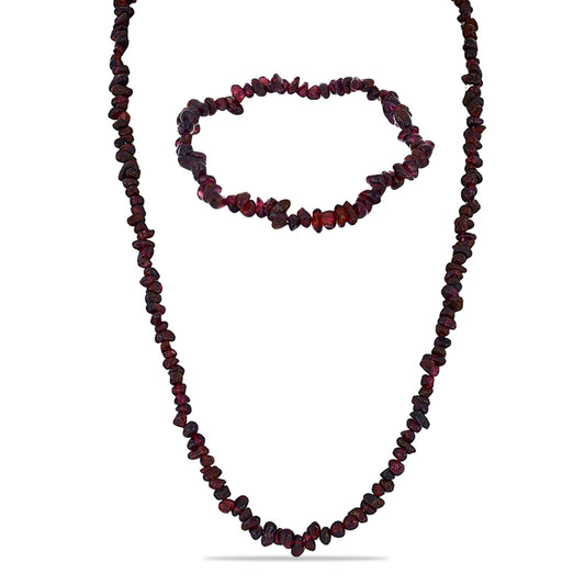 Nugetové Sada s Bartonským Granátom ( Náhrdelník+Náramok )