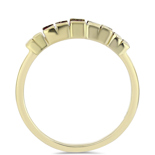 Pozlátený Strieborný Prsteň s Bartonským Granátom