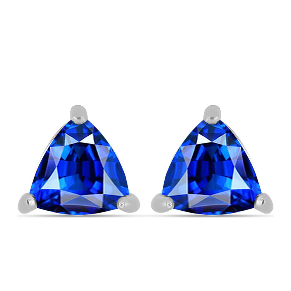 Strieborné Náušnice s Austrálskym Modrým Zafírom