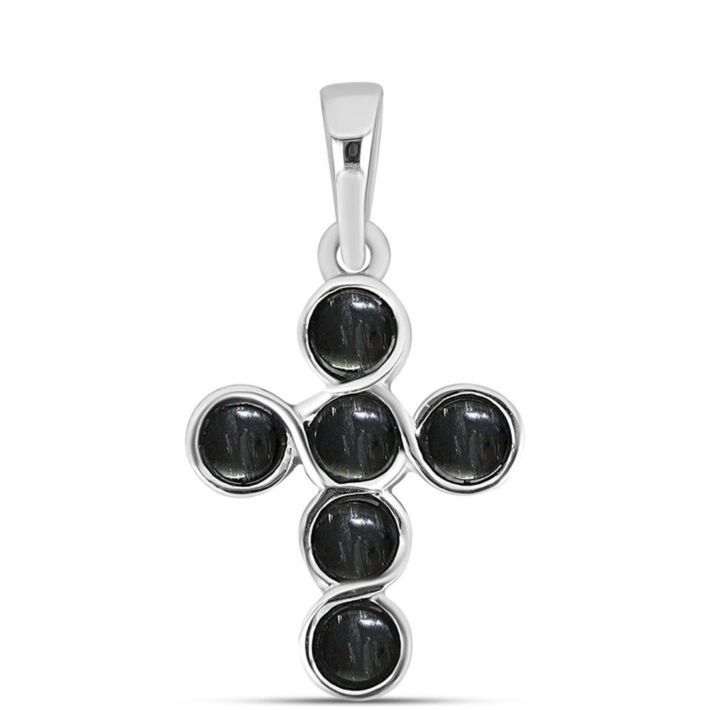 Kríž Strieborný Prívesok s Picasso Jaspisom 1 