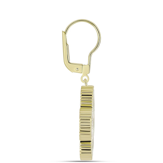 Pozlátené Strieborné Náušnice s Lastúrou