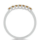 Strieborný Prsteň s so Šampanským Moissanitom