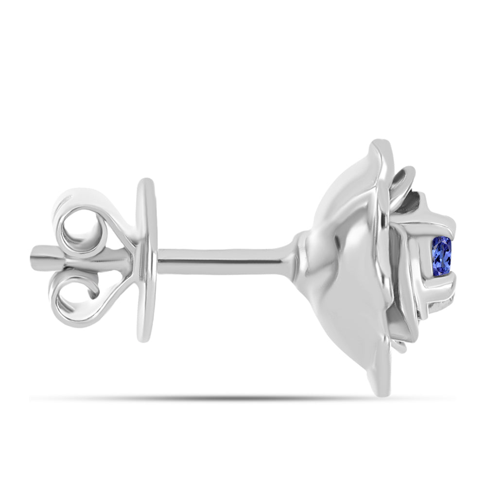 Strieborné Náušnice s AAA Tanzanitom 2 