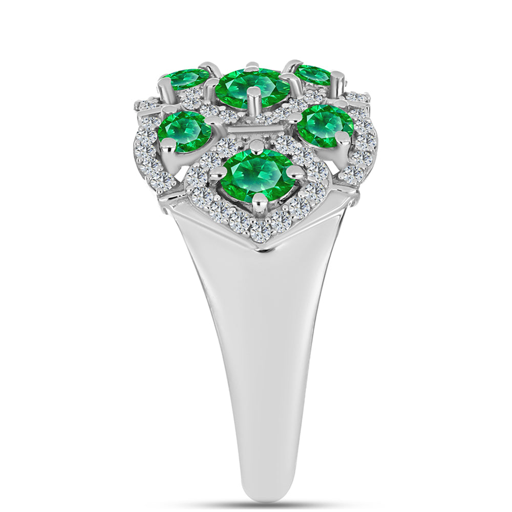 Strieborný Prsteň s Kijani Granátom