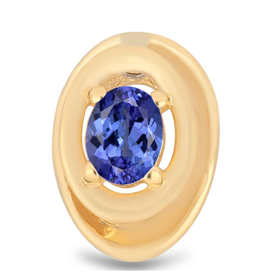 Pozlátený Strieborný Prívesok s Tanzanitom