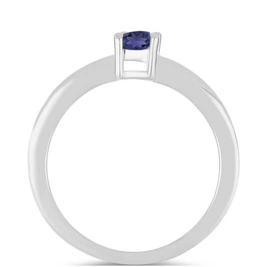 Strieborný Prsteň s Iolitom