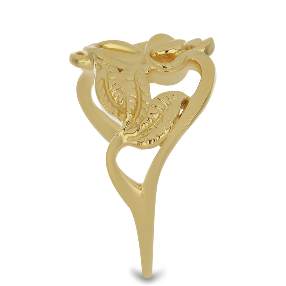 Pozlátený Strieborný Prsteň s Brazílskym Smaragdom 4 