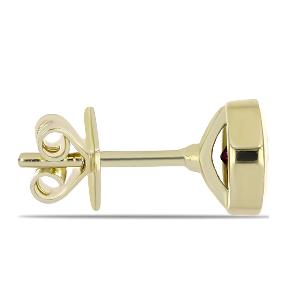 Pozlátené Strieborné Náušnice s Rhodolitovým Granátom 2 