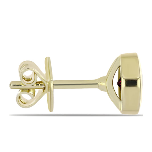 Pozlátené Strieborné Náušnice s Rhodolitovým Granátom