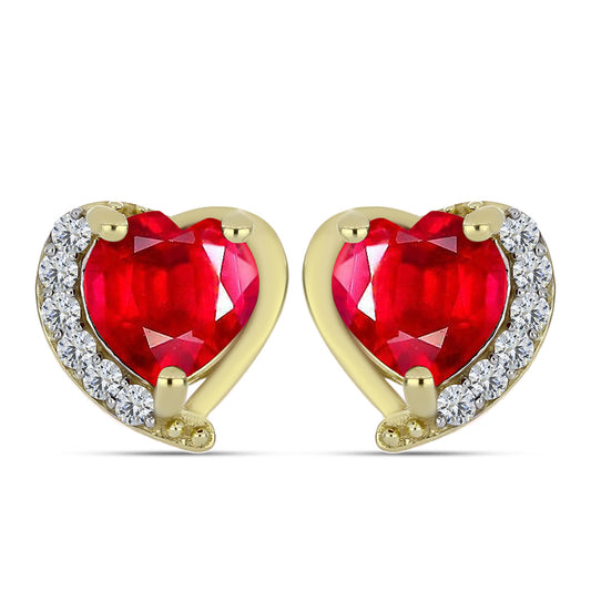 Pozlátené Strieborné Náušnice s Červeným Achátom a Bielym Topásom