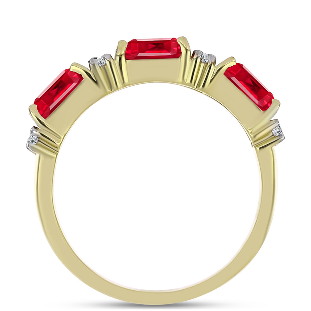 Pozlátený Strieborný Prsteň s Červeným Achátom a Bielym Topásom