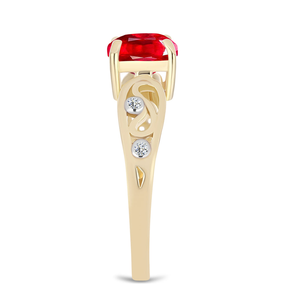 Pozlátený Strieborný Prsteň s Červeným Achátom a Bielym Topásom
