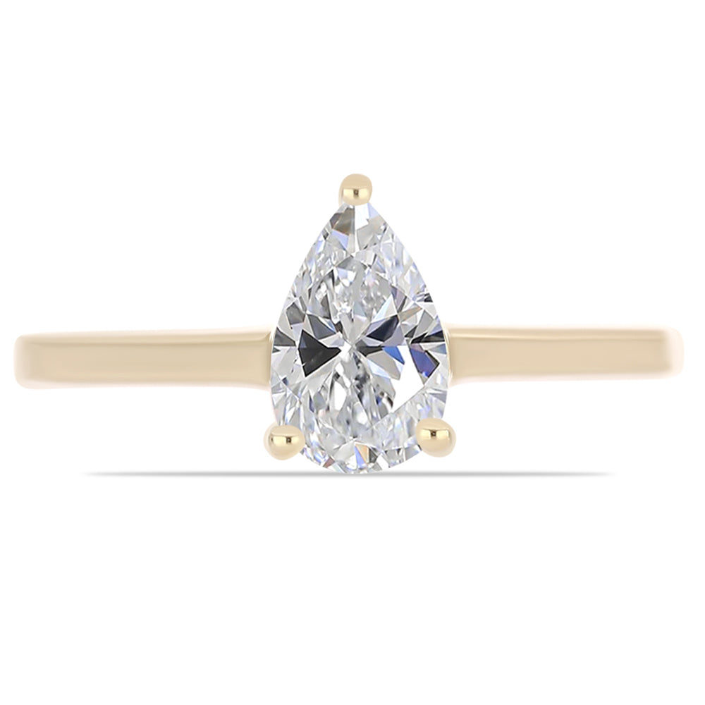 Pozlátený Strieborný Prsteň s Certifikovaný Diamantom pestovaný v laboratóriu 1 